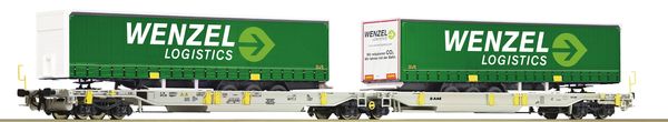 Roco 77362 - Articulated double pocket wagon, AAE