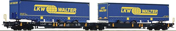 Roco 77363 - German Articulated double-pocket wagon