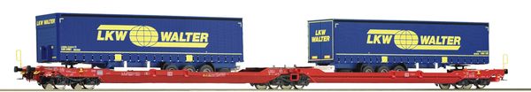 Roco 77385 - Articulated double pocket wagon T3000e, DB AG