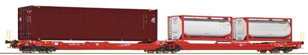 Roco 77400 - Articulated double pocket wagon T3000e, DB AG