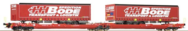 Roco 77401 - Articulated double pocket wagon T3000e, DB AG