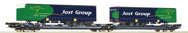Roco 77402 - Articulated double pocket wagon T3000e, CEMAT