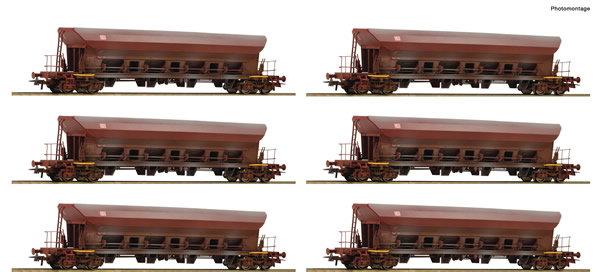 Roco 77915 - German Self-unloading hopper wagon Set (12 Cars) of the DR