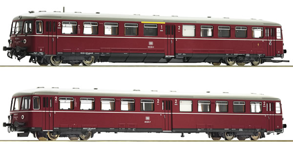 Roco 78081 - German Accumulator railcar class BR 515 w. cab car of the DB (Sound)