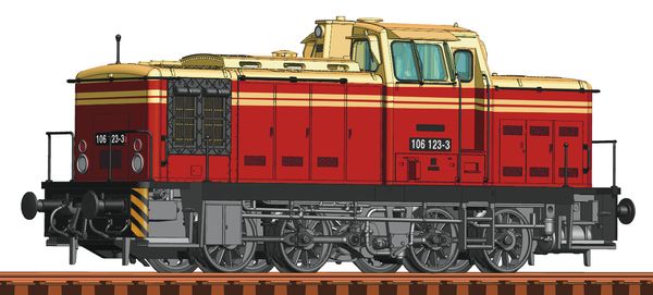 Roco 78259 - German Diesel locomotive class 106 of the DR (Sound)