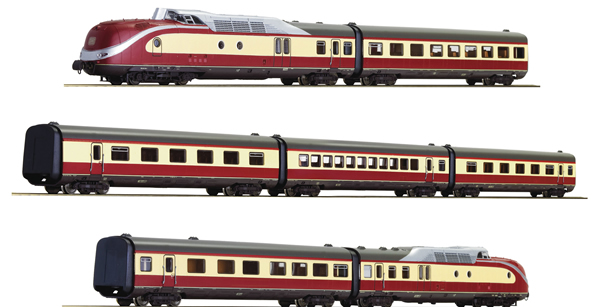 Roco 79935 - 7 piece set: German Diesel Multiple Unit Class 601 of the DB (DCC Sound Decoder)
