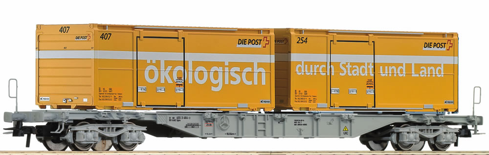 Roco 66658 - Container Carrier Wagon Sgns AAE