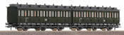 2-piece set of 2nd class compartment cars, DR