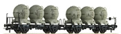 German Set of 2 Silo Cars of the DB