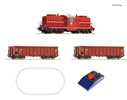 Analogue start set: Austrian Diesel locomotive class 2045 with goods train of the OBB