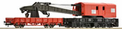 German Crane Care with Barrier Wagon of the DB-AG
