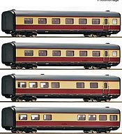 German 4-piece set: Intermediate coach for gas turbine multiple unit class 602 of the DB