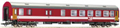 Slovakian 2nd Class Express Train Passenger Car with luggage compartment of the ZSR