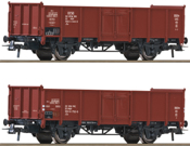 2-piece set: Open freight wagons, PKP