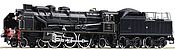 Roco 70040 French Steam locomotive class 231 E of the SNCF (DCC Sound Decoder)