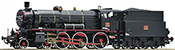 Museum steam locomotive 03 002 of the SŽ w/sound
