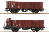 2-piece set: Open freight wagons, DB