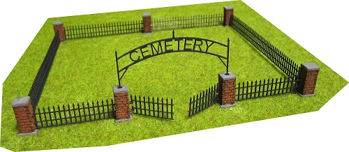 RSM 871003 - Rural Cemetery Lot w/Movable Gates