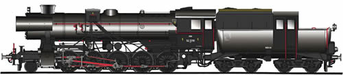 Spur1AT 10115 - Austrian Museum Locomotive Class Br 52 (Smoke Sound)