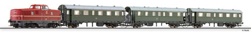 Tillig 01426 - Passenger train beginner set with advanced track oval and siding
