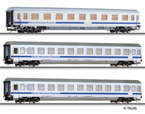 Tillig 01601 - Passenger coach set Berlin-Warzawa-Express“