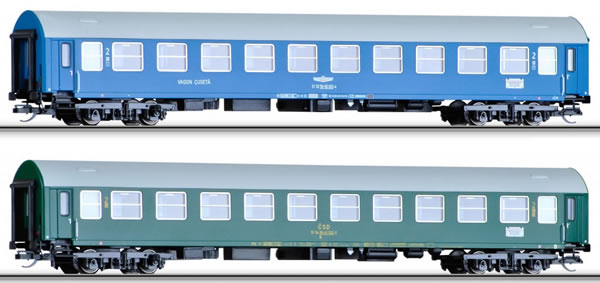 Tillig 01694 - 2pc Passenger Coach Set Balt-Orient-Express 2