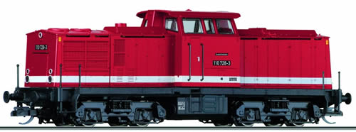 Tillig 04589 - German Diesel Locomotive BR 110 728 of the DR
