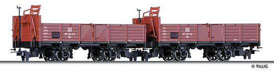 Tillig 05970 - Open Goods Freight Car Set 