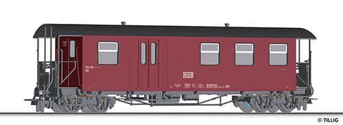 Tillig 13961 - Baggage Car KBD of the HSB