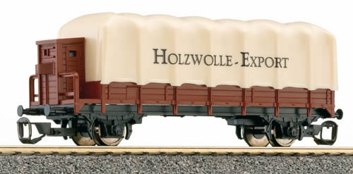 Tillig 14649 - Low Side Car w/ Tarpaulin Holzwolle-Export (beginner version)