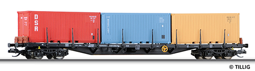 Tillig 15584 - Container Carrier Rgs 3910 of the DR