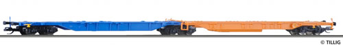 Tillig 18002 - Container Car Sdggnos/Sdggmrs 739/344 of the OBB