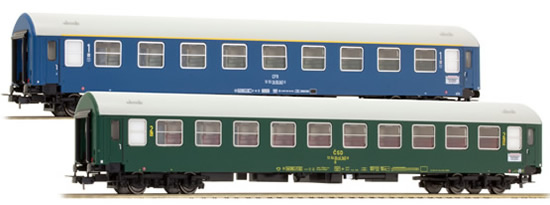Tillig 70009 - 2pc Passenger Coach Set of the CSD