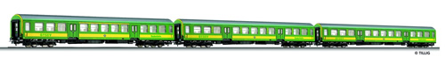 Tillig 70019 - Passenger Coach Set of the GYSEV