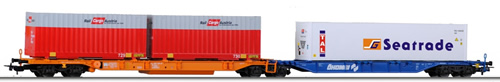 Tillig 76638 - Container Car Sdggmrss Okombi of the OBB