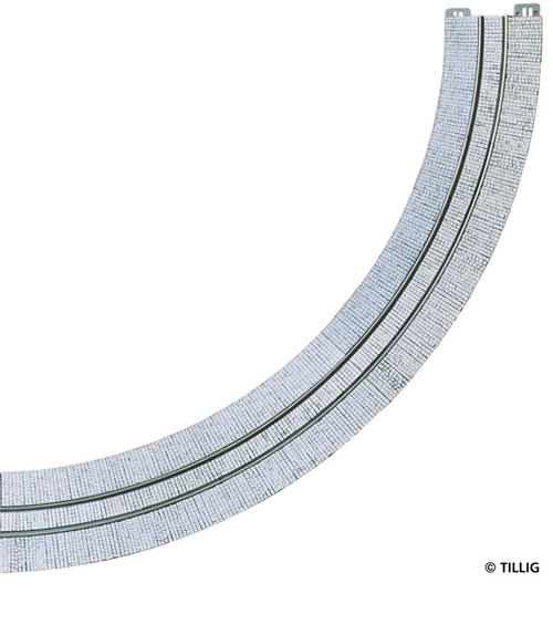 Tillig 87261 - H0m - curved Tram track 1-track 