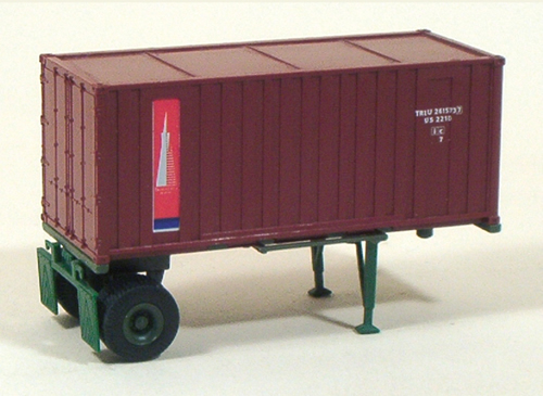 Trident 90181 - Semitrailer MILVAN red