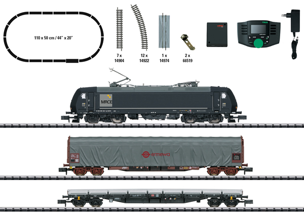 Trix 11147 - Starter Set with Electric Locomotive and 2 freight cars