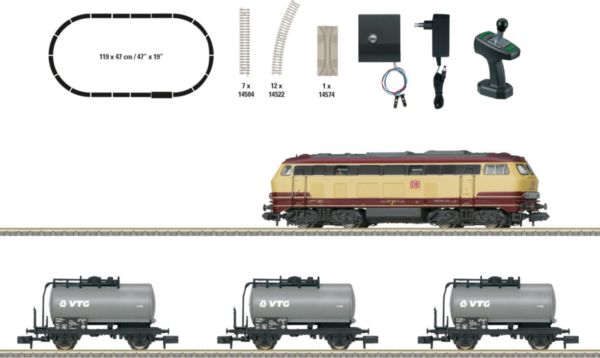 Trix 11160 - Freight Train Digital Starter Set with a Class 217