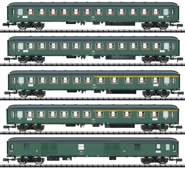 Trix 15219 - 5pc D 360 Express Train Passenger Car Set