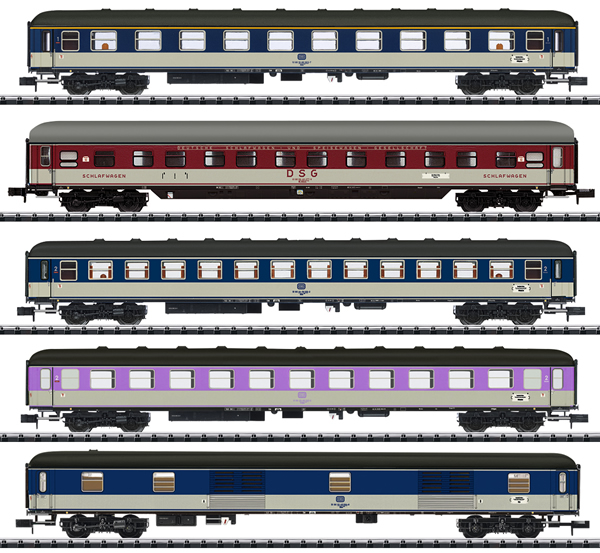 Trix 15473 - German D 730 Express Train Passenger Car Set