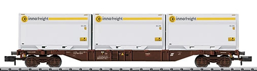 Trix 15520 - ÖBB Container Flat Car with 3 type XXL WoodTainers
