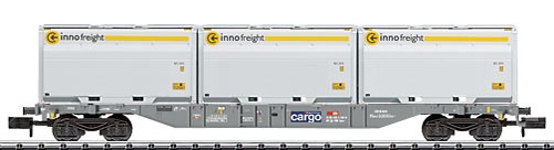 Trix 15523 - SBB Cargo Container Flat Car with 3 type XXL WoodTainers