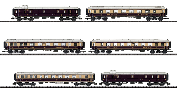 Trix 15539 - DRG Rheingold Express Train Passenger Car Set