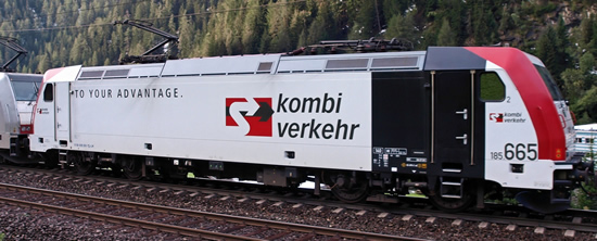 Trix 16902 - German Electric Locomotive Class 185.5 of the Kombiverkehr Company (Sound Decoder)