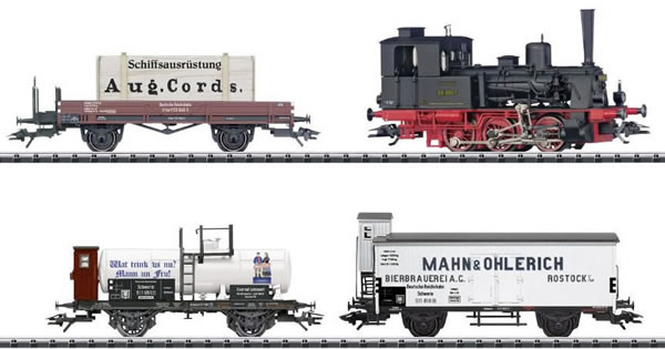 Trix 21344 - German Steam Locomotive Train Set 800 Years of Rostock of the DRG (DCC Sound Decoder)