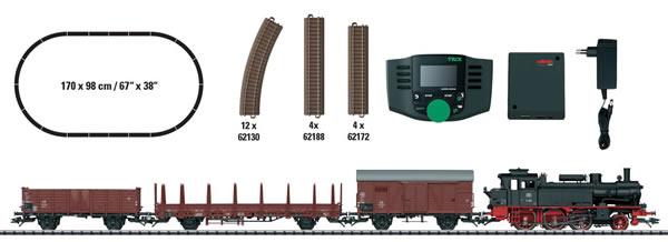 Trix 21528 - German Freight Train Digital Starter Set of the DB