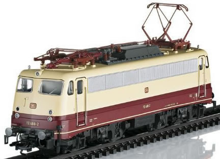 Trix 22064 - German Electric Locomotive BR 112 Bügelfalte of the DB (DCC Sound Decoder)