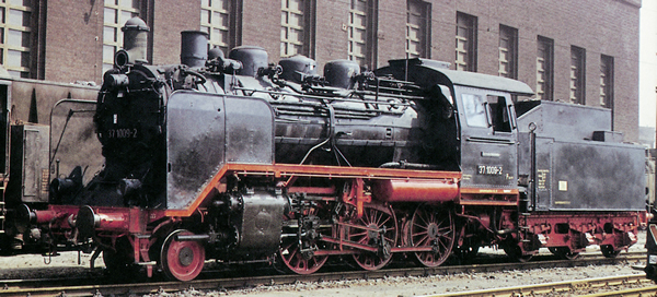 Trix 22437 - German Steam Locomotive BR 37 of the DR (DCC Sound Decoder)