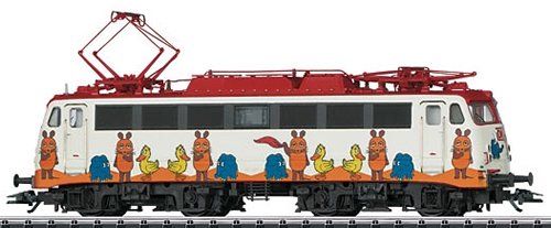 Trix 22667 - German Electric Locomotive Class 110 of the DB Die Sendung mit der Maus